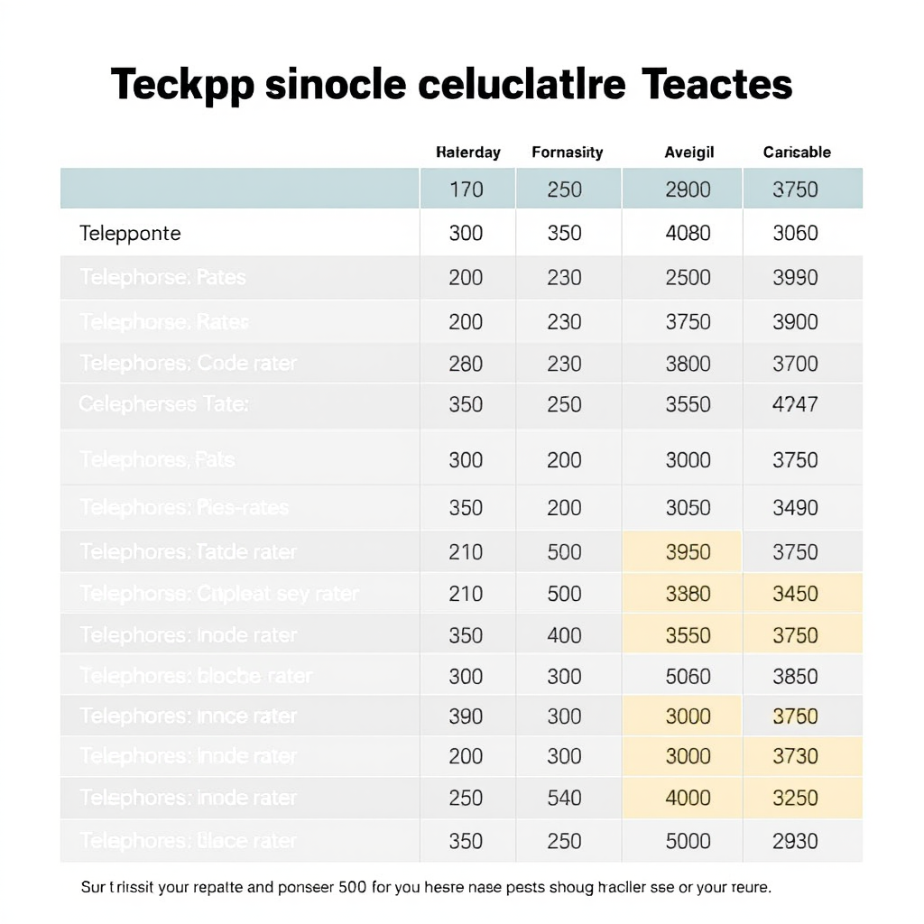 Tabella comparativa delle tariffe telefoniche con evidenziazione delle migliori offerte disponibili