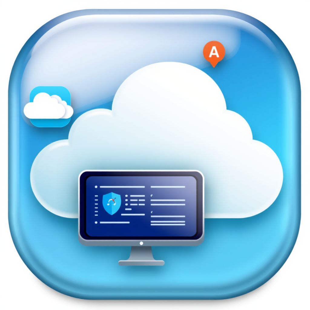Icona per software e applicazioni cloud