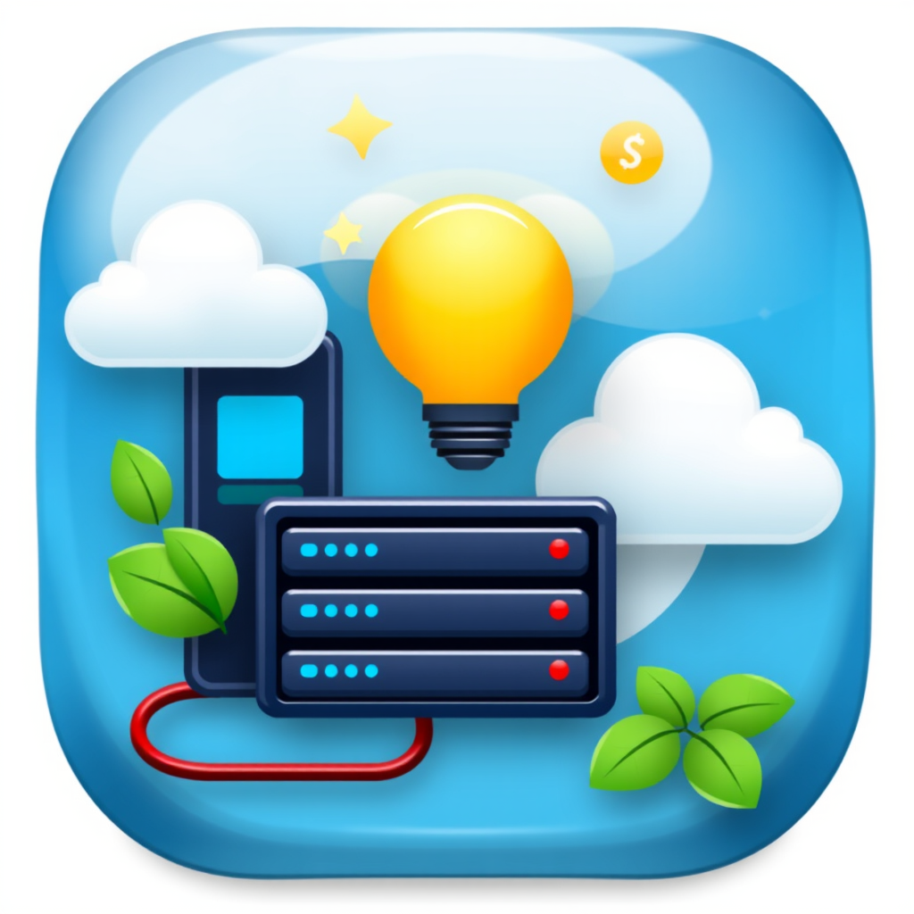 Icona per servizi internet e hosting web